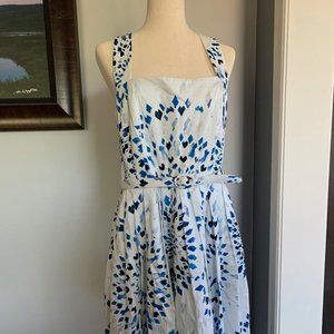 Belted White House Black Market Cocktail Dress!